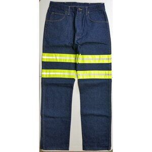 Red Kap Jeans Enhanced Visibility Industrial Work Uniform Relaxed Men's 34x37